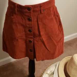 ((1)) Rust orange mini/corduroy